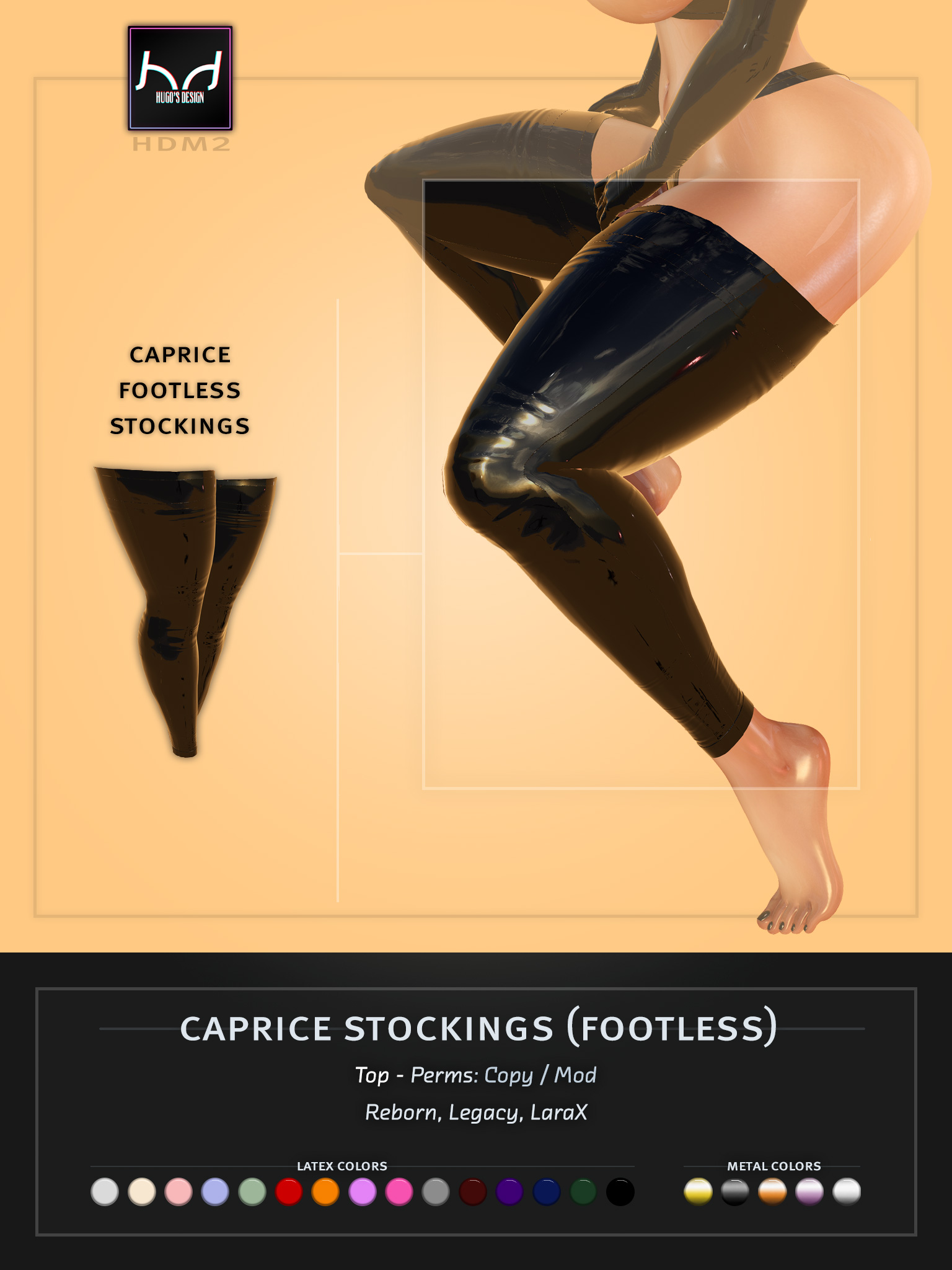 Caprice Stockings (Footless)